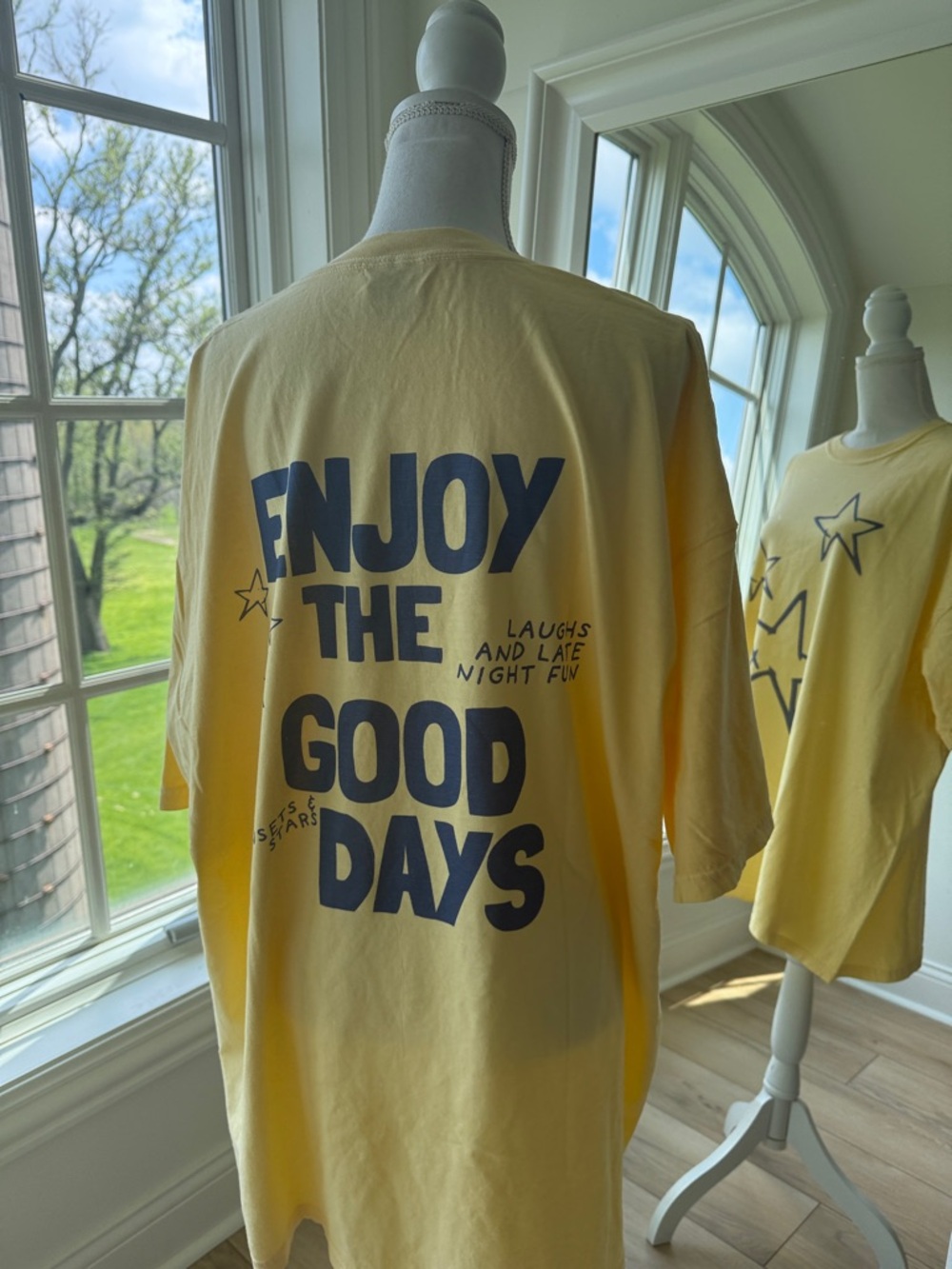 Yellow Graphic Tee "Enjoy The Good Days"